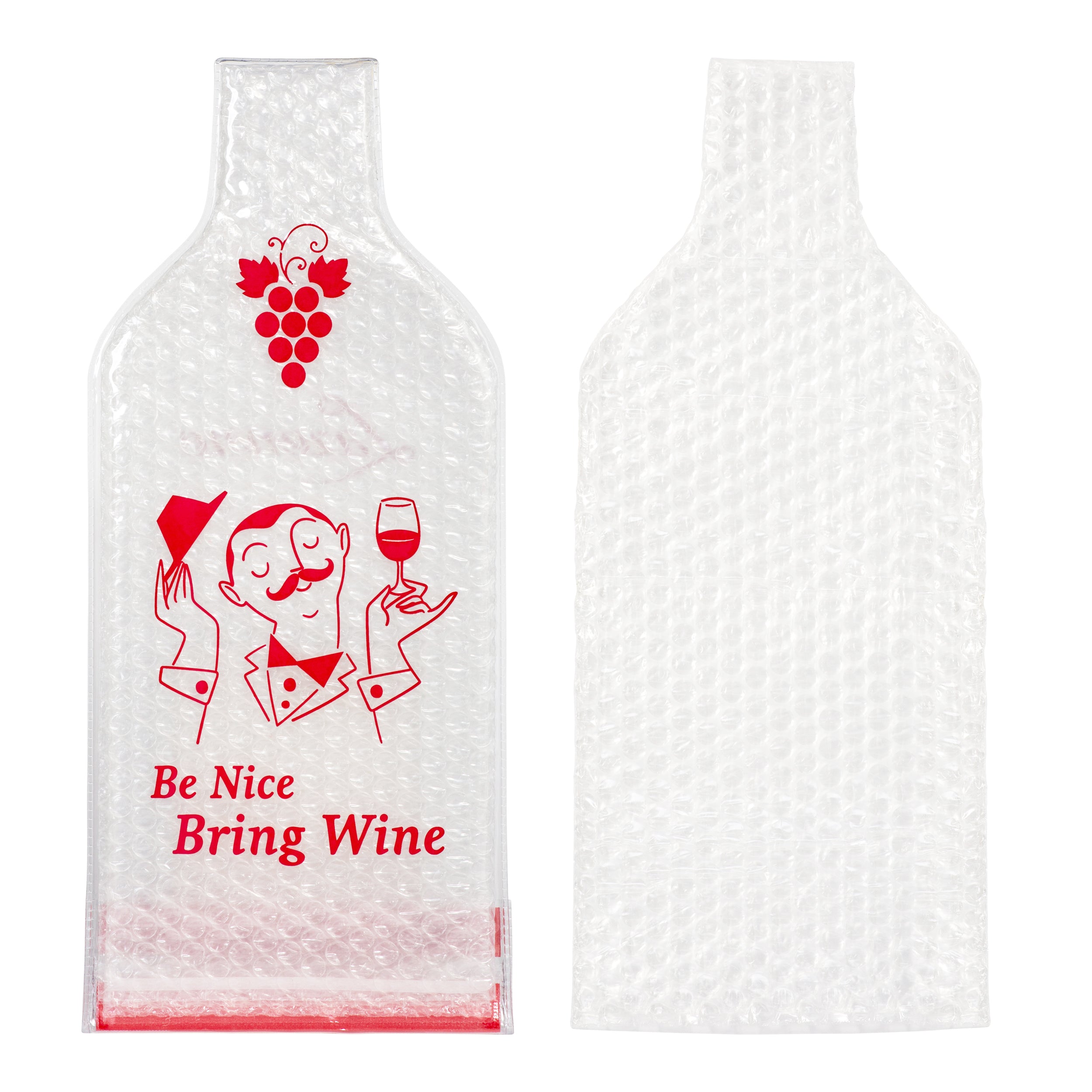 Lazenne Wine Cush para 1 garrafa - Conjunto de 6 unidades - Manga de saco de vinho reutilizável com proteção tripla
