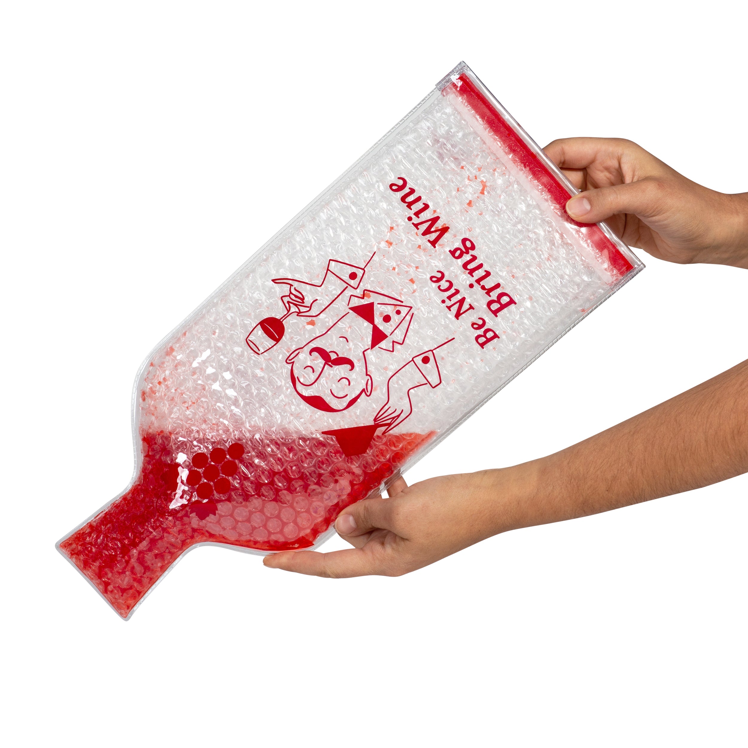 Lazenne Wine Cush para 1 garrafa - Conjunto de 6 unidades - Manga de saco de vinho reutilizável com proteção tripla
