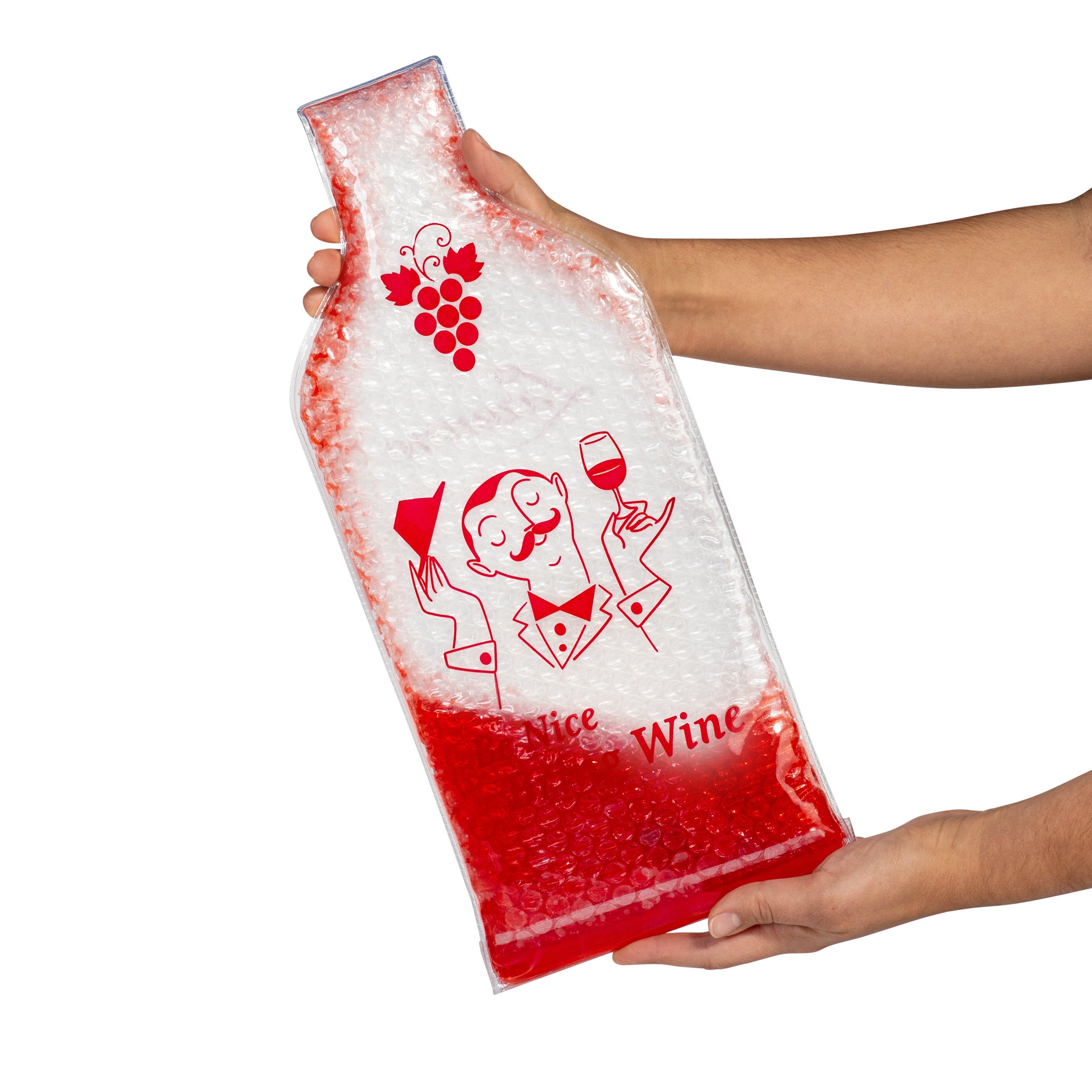 Lazenne Wine Cush para 1 garrafa - Conjunto de 6 unidades - Manga de saco de vinho reutilizável com proteção tripla