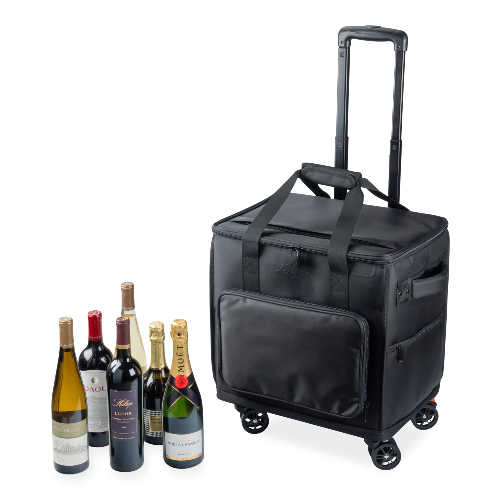 Lazenne ELITE PRO Wine Carrier 12-bottles with Individual Insulated and Removable Dividers