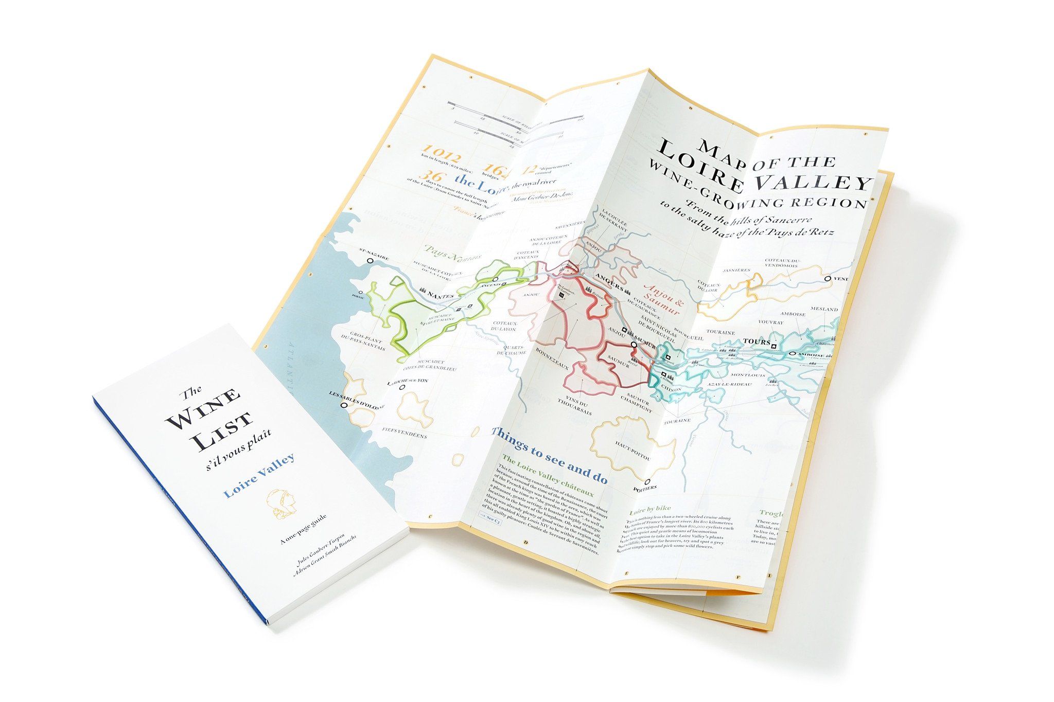 Other Travel Accessories - FRANCE: LOIRE VALLEY WINE MAP & GUIDE - ENGLISH ED.